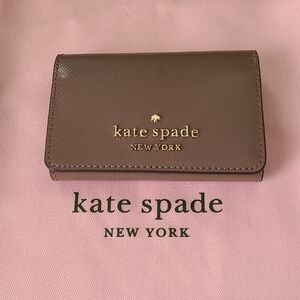Kate Spade Taupe Card Holder